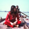 sul Gange durante il tour in India del \'76